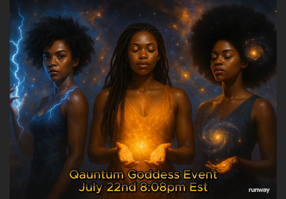 The Quantum Goddess - Schedule and Main Event July 22nd @ 8:08 PM Eastern